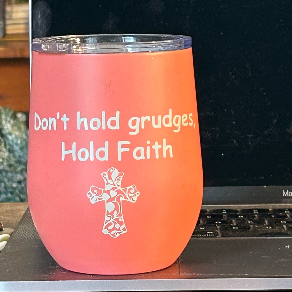 Coral Faith-Inspired Insulated Tumbler